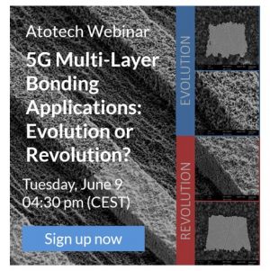 EL webinar: 5G Multi-layer bonding applications: Evolution or revolution? — June 9, 4:30 p.m. (CEST)